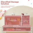 thumbnail image 6 of Costway Kids Desk and Chair Set Study Writing Workstation with Hutch & Bulletin Board White, 6 of 10