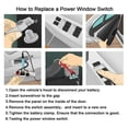 thumbnail image 4 of 15250458 Power Mirror Switch for Chevrolet Equinox Malibu H3 Torrent, 4 of 5