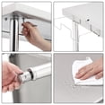 thumbnail image 4 of Yiwa Table Utilitaire en Acier Inoxydable Commercial, Table de Travail Robuste pour Préparation Alimentaire avec Étagère Réglable et Crochets pour Outils pour Garage, Entrepôt, Cuisine, Jardin, 4 of 6