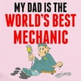 thumbnail image 2 of CafePress - My Dad Is The Worlds Best Mechanic Body Suit - Baby Light Bodysuit, Size Newborn - 24 Months, 2 of 4