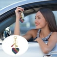 thumbnail image 6 of Uxcell Rhinestone Keychain Heart Shape Keychain Bling Keychain Accessories for Women Multicolor, 6 of 7