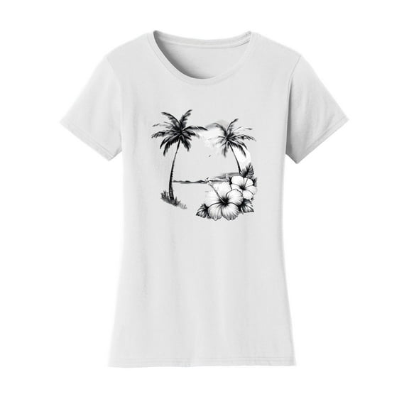 Gravity Trading Womens Summer Beach Solar T-Shirt Color Changing Summer Beach Sun Tee, White L