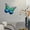 Blue Green, variant on Modern Butterfly Wall Sculpture Decor Hanging Metal Collectible Figurine Artwork Blue Green