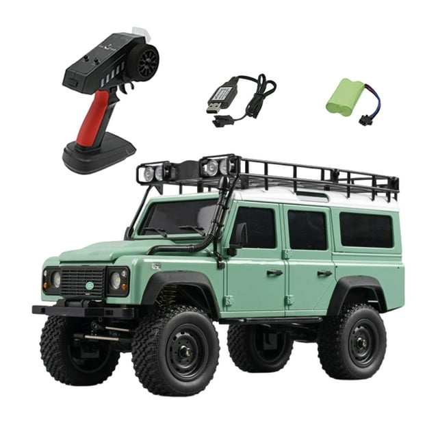 bedienty Professional 4WD RC Car Exquisite Workmanship Easy To Powerful Performance Lights Metal Car Car Green