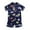 Dark Blue, variant on VerPetridure Little Boys Short Set Pajamas for Boys Cotton Toddler Dinosaur Sleepwear Summer Clothes 1-6 Years