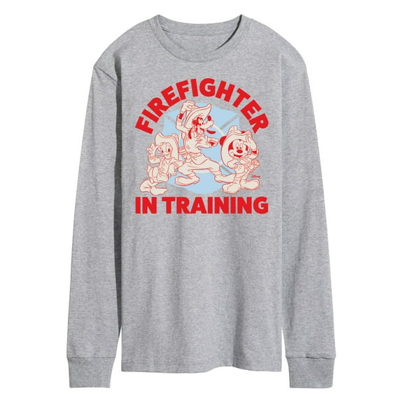 Disney - Firefighter Mickey & Friends - In Training - Men's Long Sleeve T-Shirt