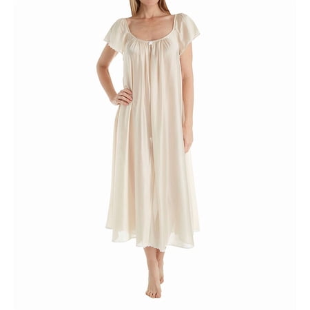 Women s Amanda Rich 150-SH Cap Sleeve Ankle Length Gown (Champagne XS)