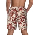 thumbnail image 3 of Sigee Dragons1 Print Mens Swim Trunks with Compression Liner Quick Dry Swim Stretch Beach Shorts with Pockets,S-3XL, 3 of 7