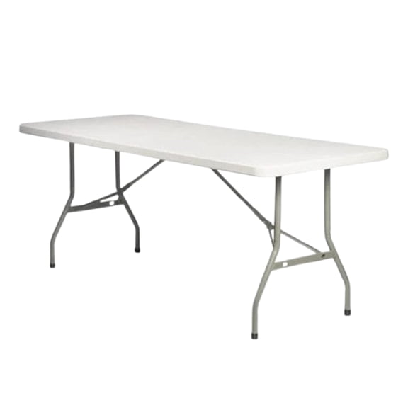 72" x 30" (6 Foot) Rectangle Heavy Duty Plastic Folding Table by Chivari