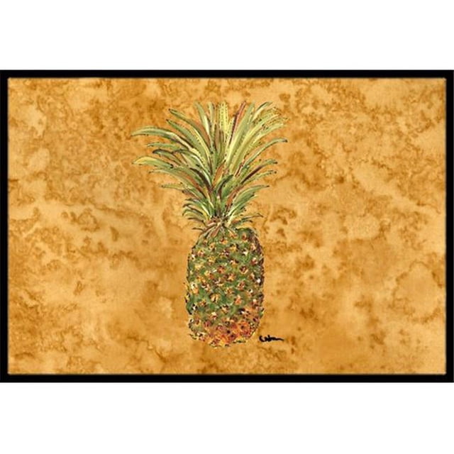 Carolines Treasures 8654MAT Tapis Intérieur Ou Extérieur Ananas 18 x 27 Po