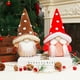 thumbnail image 3 of Billuyoard Muñeco de gnomo colgante de Navidad adorno de escritorio dulce regalo de larga duración atractivo multiusos suministros de vacaciones Kits de decoración para fiestas Rojo, 3 of 6
