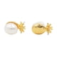 thumbnail image 5 of Anillos de oreja de de oro con simuladas únicas, de joyería para mujer, accesorios de joyería de vacaciones para diario Fernando Las mujeres cuelgan los pendientes del perno prisionero, 5 of 6