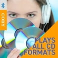 thumbnail image 2 of Coby Lecteur CD Portable Bluetooth Lecteur CD pour Voiture, Écouteurs, FM, AUX, MP3 Lecteur CD Anti-Saut pour la Maison, Disque Compact, Rechargeable, Léger, 2 of 8