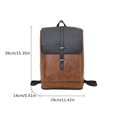 thumbnail image 2 of Sac Rétro à Contraste de Couleurs pour Homme, Sac d'École Simple à Grande Capacité, Sac pour Ordinateur, 2 of 5