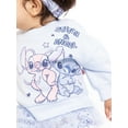 thumbnail image 4 of Stitch Baby Girls Graphic Tulle Sweatshirt and Printed Leggings with Bow Headband Set, 3-Piece, Sizes 0/3M-24M, 4 of 10
