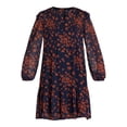 thumbnail image 4 of Time and Tru Women's Pintuck Mini Dress with Long Sleeves, Sizes XS-XXXL, 4 of 4