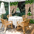 thumbnail image 4 of Outdoor Curtains for Patio Waterproof, St. Patrick's Day Outdoor Privacy Panels Grommet, Green Shamrocks Gnomes Plaid Wood Blackout Outside Curtains for Porch/Cabana/Pergola/Gazebo 54"x108", 2 Panels, 4 of 8