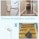 thumbnail image 1 of Protector de pared, 4 Uds., puerta de seguridad, Protector de pared, Protector de pared, almohadillas de protección de pared, extensión de puerta de escalera, puerta de bebé, 1 of 2