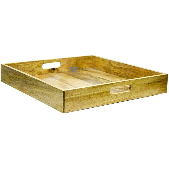 Square Kitchen Serving Tray | Wooden Decor Racks| Nagina International