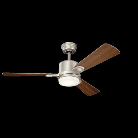 Kichler 300304ni 48 In Celino Brushed Nickel With Walnut