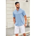thumbnail image 3 of COOFANDY Men Beach Shirt Short Sleeve Hippie Summer Casual Vacation Shirt, 3 of 9