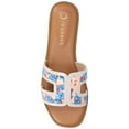 thumbnail image 4 of Journee Womens Primah "H" Band Slip On Flat Sandals, 4 of 9