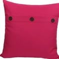 thumbnail image 5 of HomeRoots 515381 20 x 20 in. Linen Blend Zippered Pillow with Buttons, Fuchsia, 5 of 5