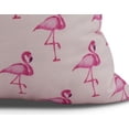 thumbnail image 2 of Simply Daisy, 16" x 16" Flamingo Fanfare Multi , Animal Print Outdoor Pillow, Pink, 2 of 2