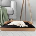 thumbnail image 4 of PETMAKER 3-Layer Sofa Dog Bed - Orthopedic Dog Furniture, Tan/Black, 4 of 7
