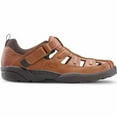 thumbnail image 2 of Dr. Comfort Fisherman Men's Sandal: 9.5 Wide (E/2E) Chestnut Velcro, 2 of 4