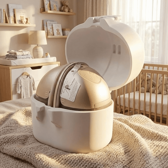 Breast Pump Case for Eufy S1/S1 Pro/E10/E20,Breast Pump Storage Fridge Box Portable for Hands-Free Pumps-Upright Holder for Eufy Fridge Case,Prevent Leakage,Travel&Work Essentials,Gift for Busy Moms