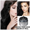thumbnail image 2 of Cera de color temporal para el cabello, color negro, tinte lavable para todo tipo de cabello, cambio de color instantáneo, fijación durante todo el día., 2 of 5