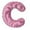 C, variant on Decorative Corduroy Initial Letter Shaped Hugging Throw Pillow for Sofa Bedroom and Living Room Soft Alphabet Design Cushion