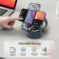 thumbnail image 6 of Wireless Charger,4 in 1 Charging Station for iPhone Charger with Mushroom Light,22.5W Fast Charging Phone Charger for iPhone 8 and Above Series,Magsafe Charging Station Compatible with Airpods iWatch, 6 of 11