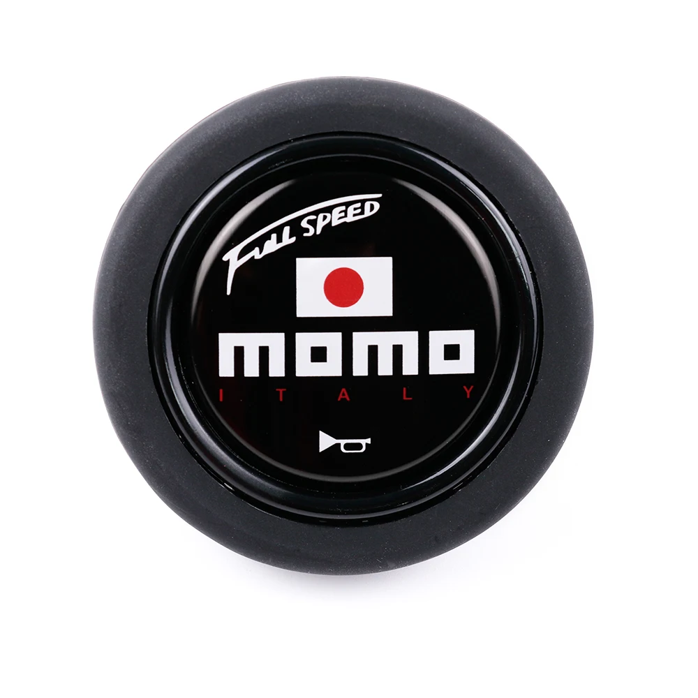 パーツ momo full speed MOMO Full Speed Steering Wheel 350mm - White Stitch with