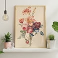 thumbnail image 3 of Pinturas de pared de arte sin marcar colgando impermeable Pringsting Pósteres Vintage Rose Flower Ilustraciones Baño Suministros 3 piezas Inevent HA010955-00, 3 of 7
