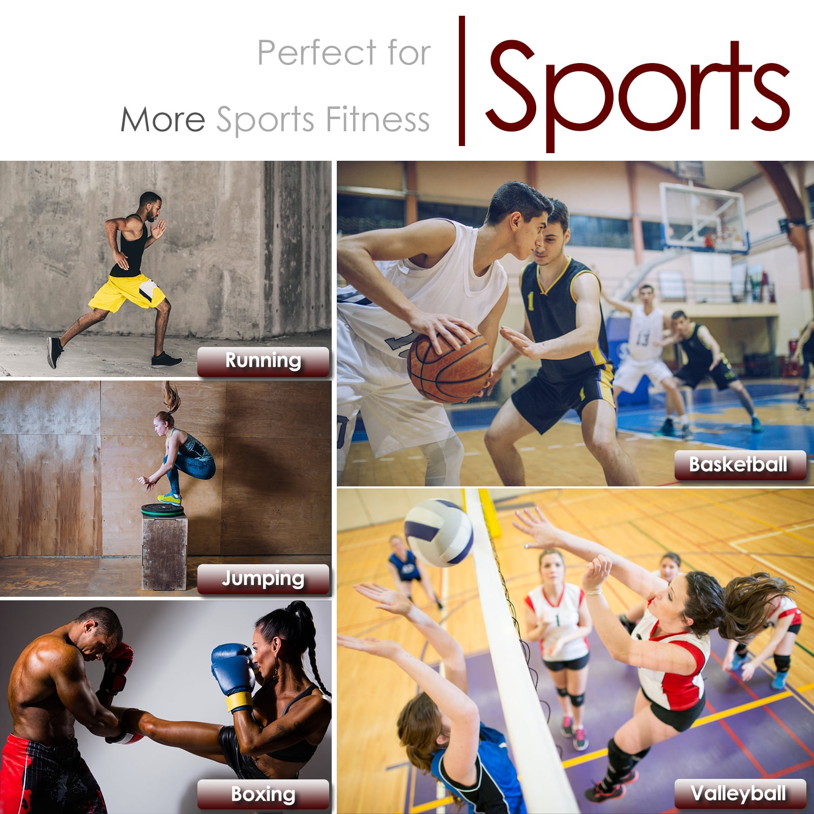 Ueasy Vertical Jump Trainer with Resistance Bands, Ankle Straps & Waist Belt - for Boxing, Basketball, Football Training (60LB-150LB Options)