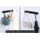 thumbnail image 2 of Coat Rack, Heavy Duty Triple Coat Rack, Wall Mount and Adhesive Wall Hooks, Rustic Coat Hook/Key Hook Rail for Bathroom Kitchen Entrance (3 Black Hook, 2 of 5