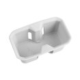 thumbnail image 4 of Organizador de consola central, portavasos de silicona, extraíble, impermeable, tapete para botella de agua, caja de almacenamiento suave, posavasos Blanco, 4 of 8