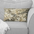thumbnail image 3 of DESIGN ART Designart "Driftwood Zen Tropical Pattern II" Tropical Printed Throw Pillow 12 x 20, 3 of 6