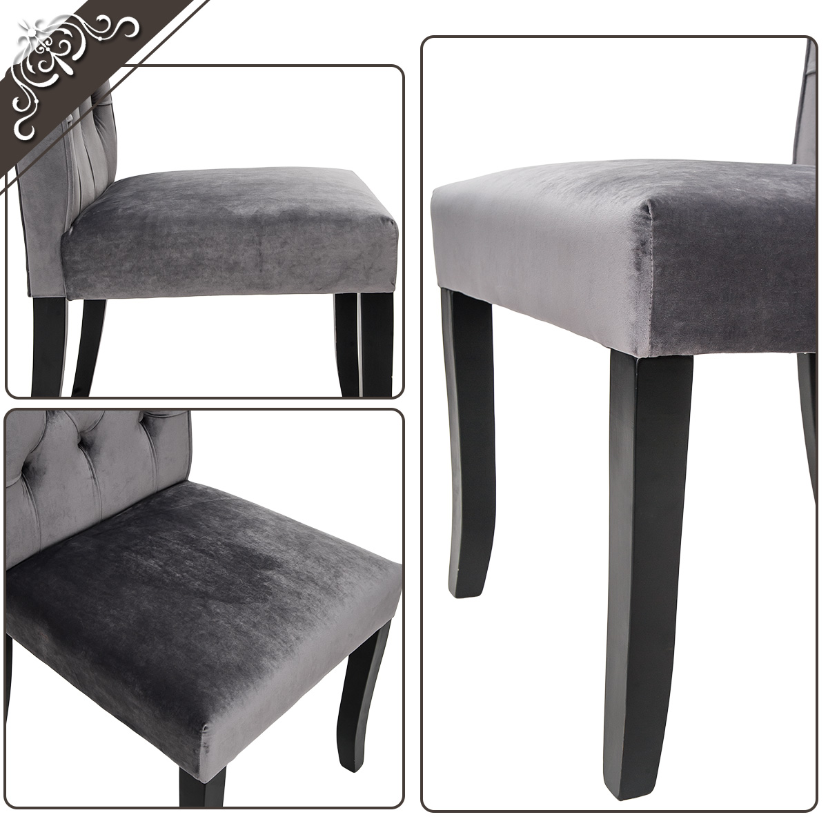 Kepooman Dining Chair, Set of 2, Gray Kepooman Dining Chair, Set of 2, Gray