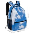 thumbnail image 2 of Blue Sky White Cloud Scenery Natural Backpack Fashion Durable Business Daypack for Men Women Laptop Canvas Bags, 2 of 6