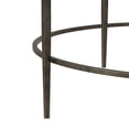 thumbnail image 6 of Hillsdale Furniture Marsala Glass-Top Metal Coffee Table, Gray with Brown Rub, 6 of 13