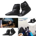 thumbnail image 3 of Zapatillas De Plumón De Pato Para Acampar Al Aire Libre Zapatos De Calcetín Botas Más Cálidas Botines Negro M SM SunniMix Pantuflas Blancas De Plumas, 3 of 7