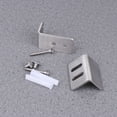 thumbnail image 1 of Minkissy Guide de Porte de Grange Style Moderne Lot de 1 Acier Inoxydable Argenté pour Installation de Porte, 1 of 5