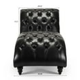 thumbnail image 5 of Miniyam 65.35" Tufted Armless Chaise Lounge, Black, 5 of 8