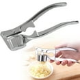 thumbnail image 4 of 1Pc Premium Garlic Press,Professional Metal Garlic Mincer Ginger Squeezer,Heavy Duty Garlic Crush Chopper,Easy to Squeeze and Clean,Metal Easy Squeeze Pressed Garlic Crusher with Handle,Silver, 4 of 8