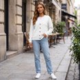 thumbnail image 4 of Ghalytn Women's Waffle Knit V-Neck Cardigan, Button Front Long Sleeve with Pockets, 4 of 8