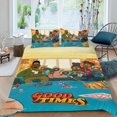 thumbnail image 2 of Buenos Tiempos Conjunto de sábanas temático, trío de piezas, cómodo y amigable con la piel, diseño único, regalo de decoración para el hogar para familiares, amigos y fans,140cm *210cm, 2 of 6