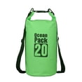 thumbnail image 1 of 20L Verde 500D lona impermeable PVC pesado bolsa seca impermeable Kayak / remo / piragüismo / pesca / Rafting / Natación / camping / Snowboard, 1 of 5